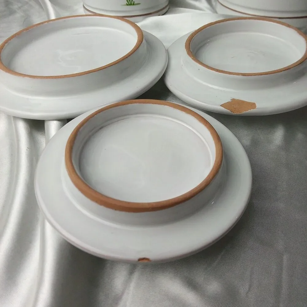 VINTAGE ARS DERUTA HAND PAINTED MADE IN ITALY CANISTER SET OF 3
